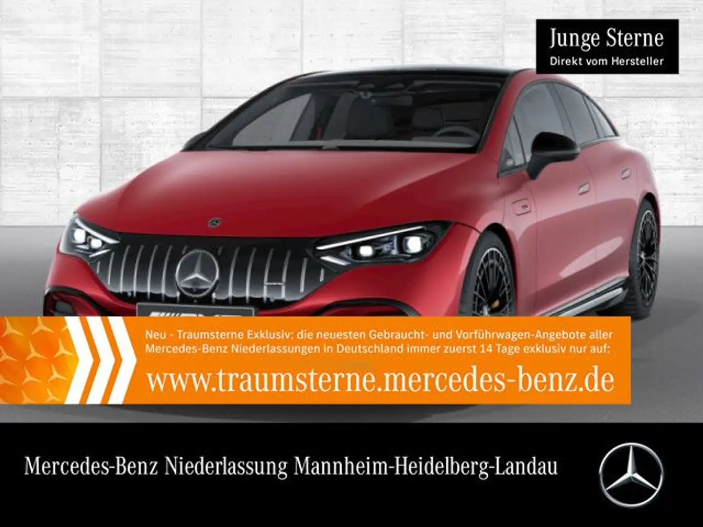 Mercedes-Benz EQE 53 AMG Keramik Driversp Fahrass WideScreen Airmat Red - 1