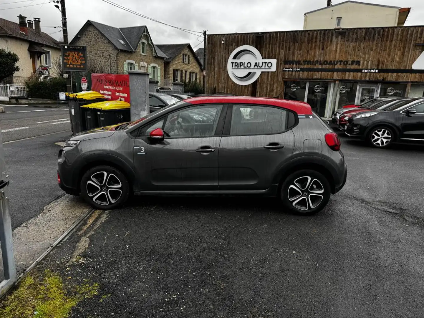 Citroen C3 1.5 BlueHDi - 100 S\u0026S Feel Business gps + clim + radar AR Gris - 2