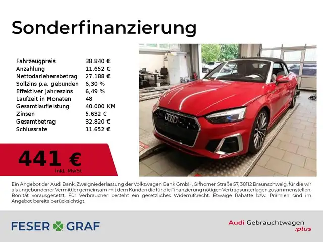 2022 Audi A5 in Red for sale
