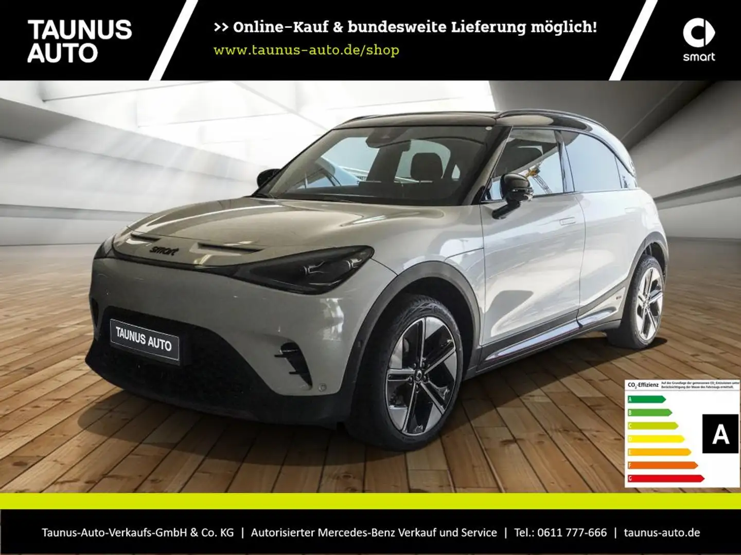 smart #1 BRABUS-PANO-MEMORY-HEAD-UP-LED-KAM-SOUND Weiß - 1
