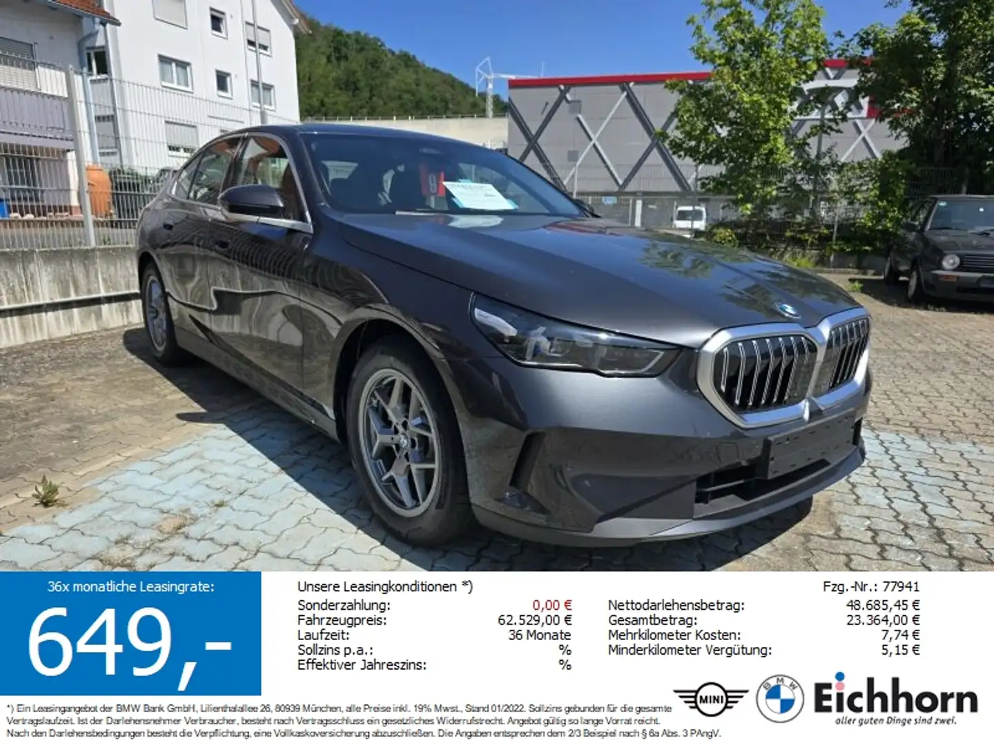 BMW 520 i Limousine Grijs - 1