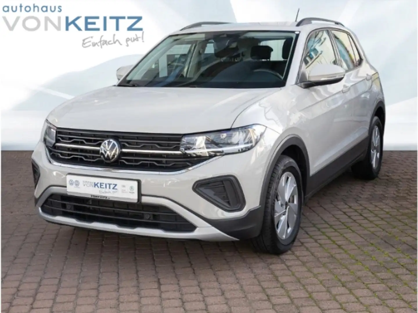 Volkswagen T-Cross 1.0 TSI Life +ALLW+RFK+SHZ+KLIMA+IDL+PDC+ Gris - 1