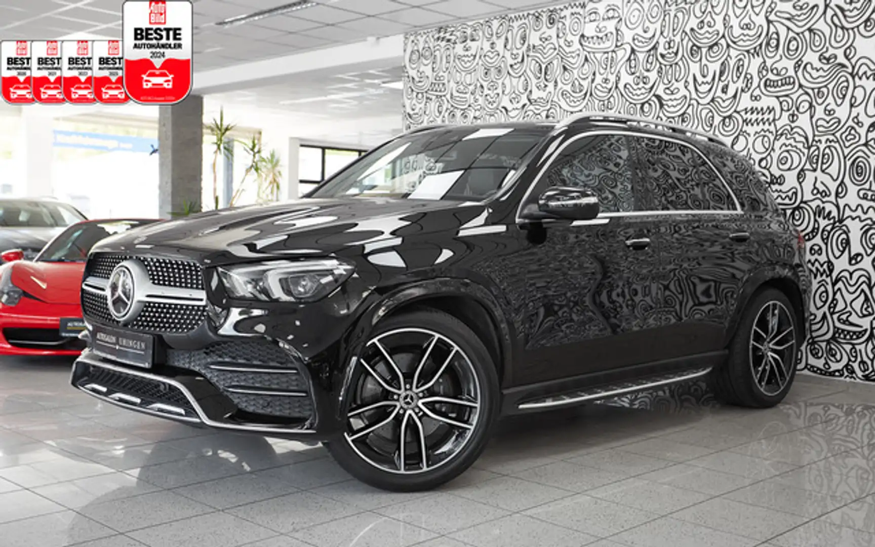 Mercedes-Benz GLE 400 d 3x AMG SPORT*WIDE*LUFT*PANO*7SITZ*VOLL Černá - 1