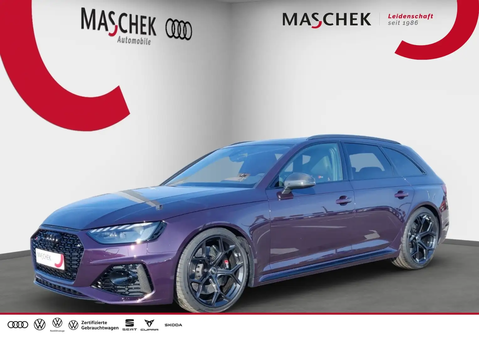 Audi RS4 Avant CompetitionPlus Schalensitz CARBON Pano b+O Burdeos - 1