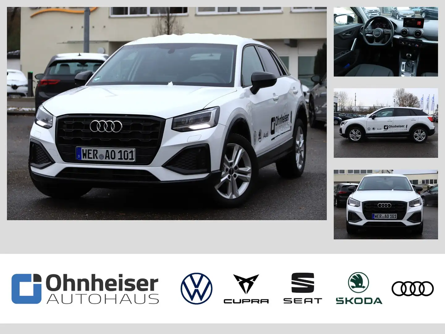 Audi Q2 30 TDI advanced DSG*NAVI*GRA*SHZ*PDC Weiß - 1