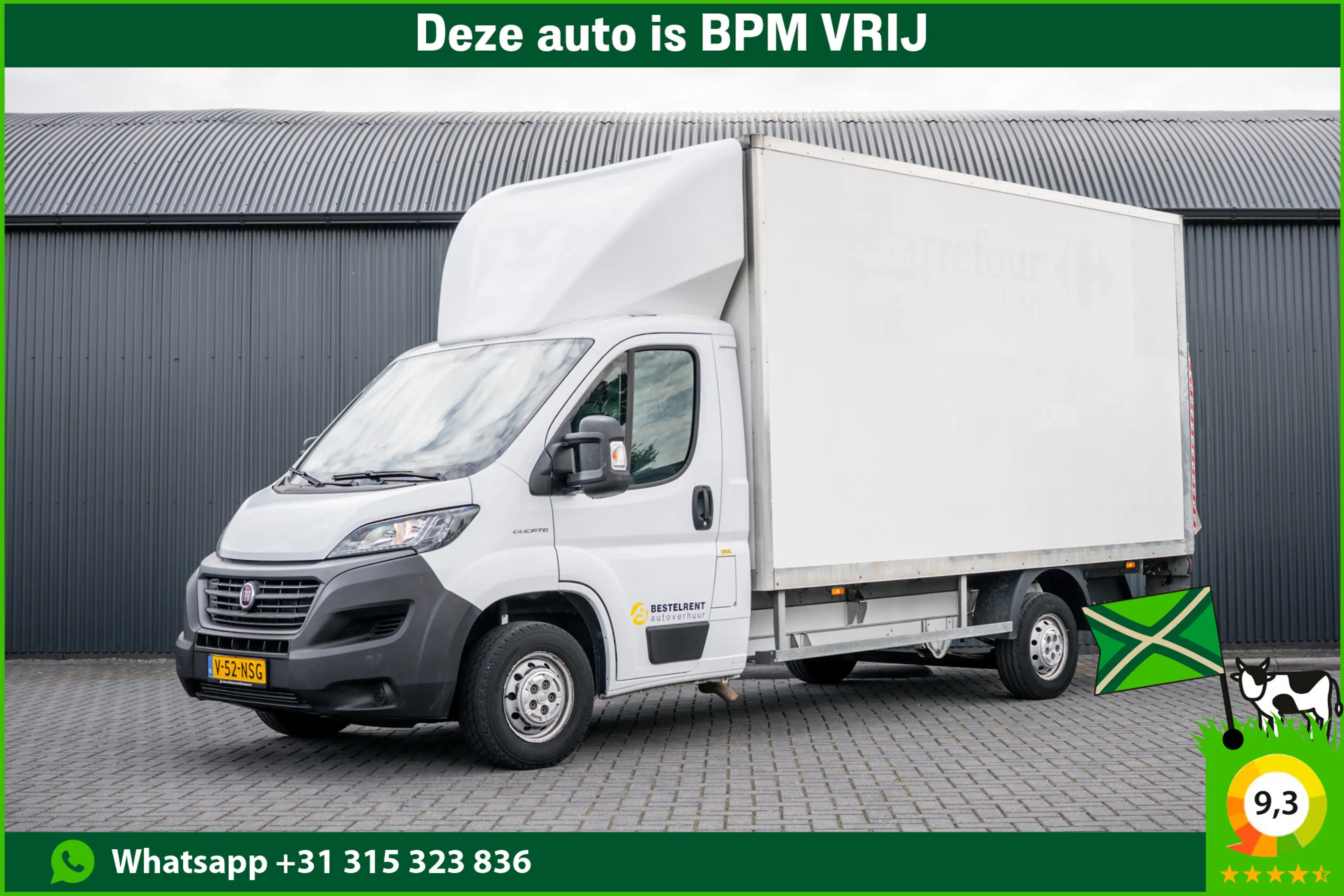 Fiat Ducato 2,3 140PK | Bakwagen met laadklep | 3-Zits | LED |