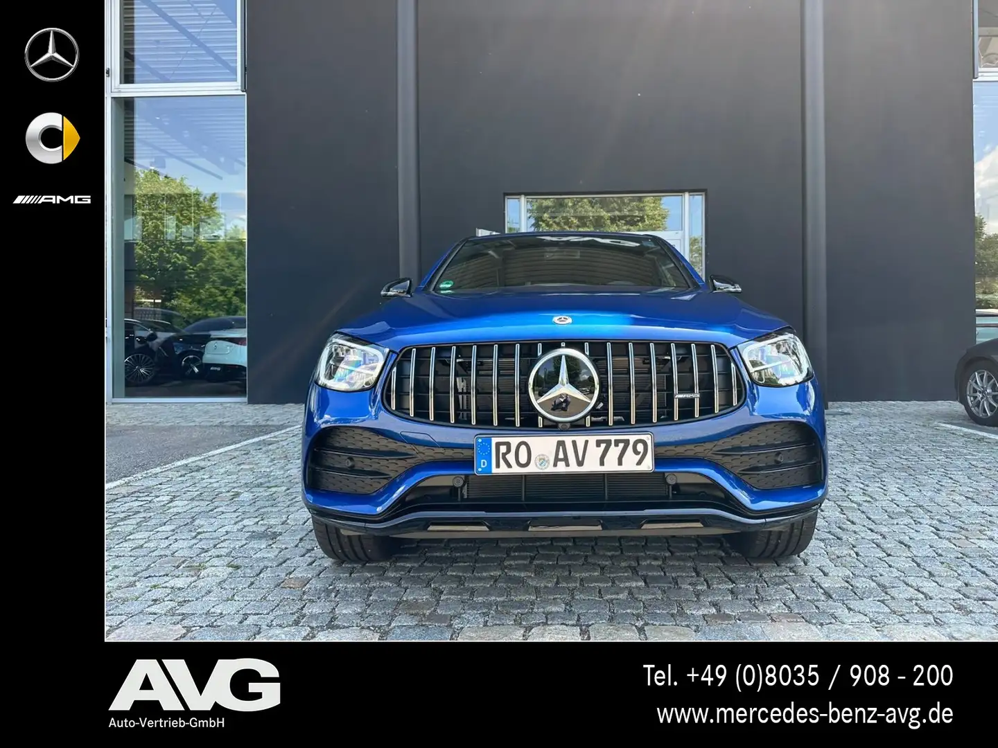 Mercedes-Benz GLC 43 AMG GLC 43 4M Coupé SHD HuD Night Perf-Abg 360° Navi Bleu - 2
