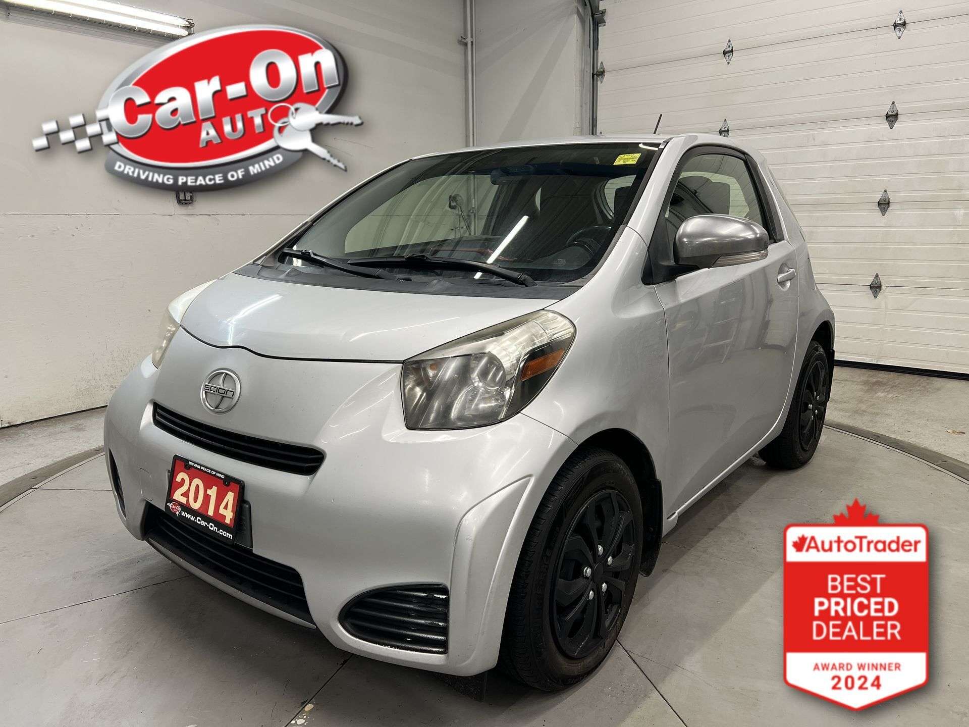 Silver 2014 Scion iQ Base Hatchback Front-Wheel Drive Automatic