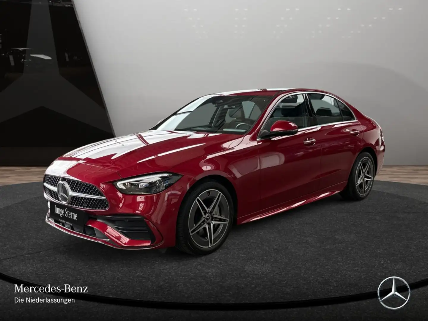 Mercedes-Benz C 180 AMG+360+TOTW+KEYLESS+9G Rot - 2