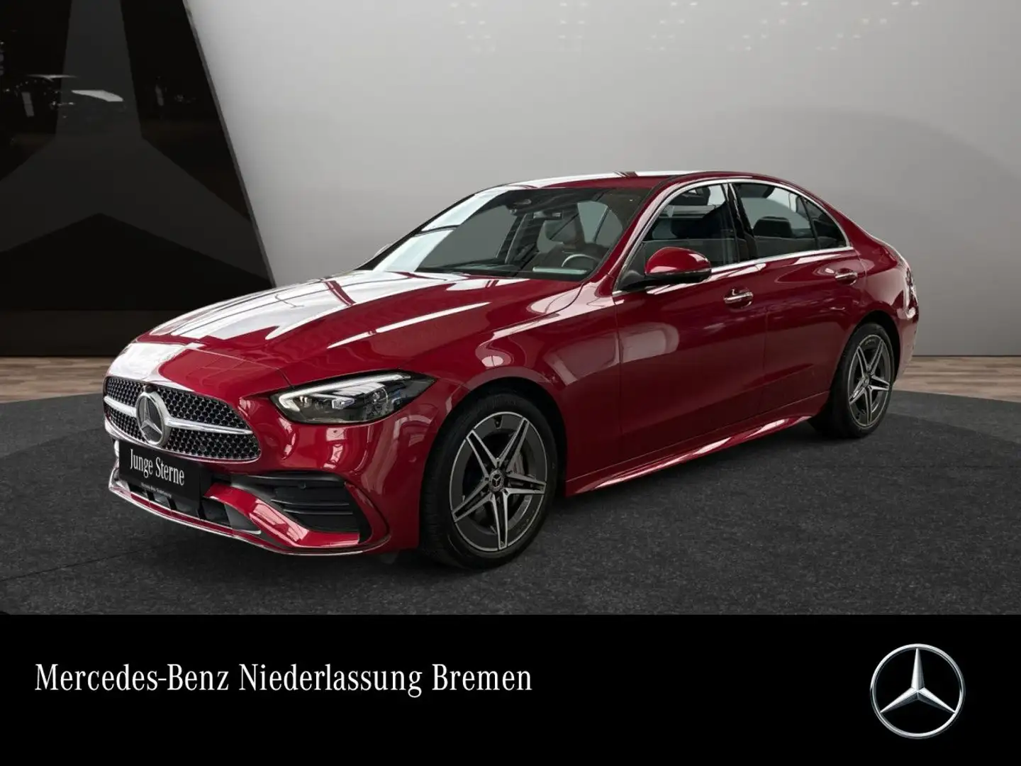 Mercedes-Benz C 180 AMG+360+TOTW+KEYLESS+9G Rot - 1