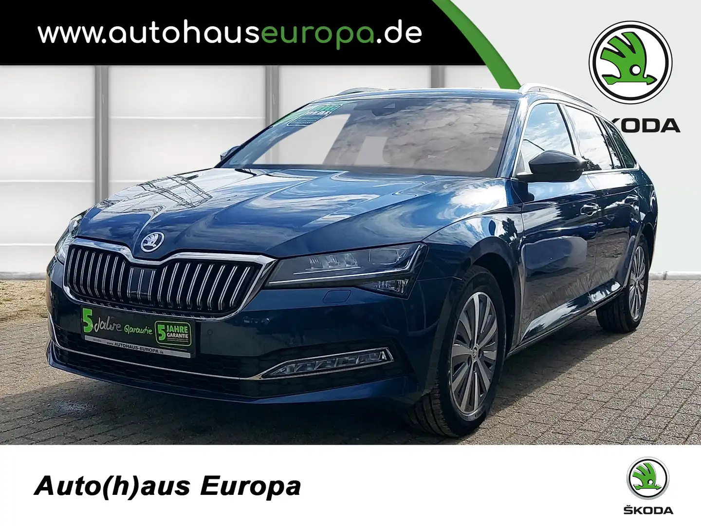 Skoda Superb Combi 1.5 TSI DSGStyle AHK Navi KlimaA eKlappe eSi Blau - 1