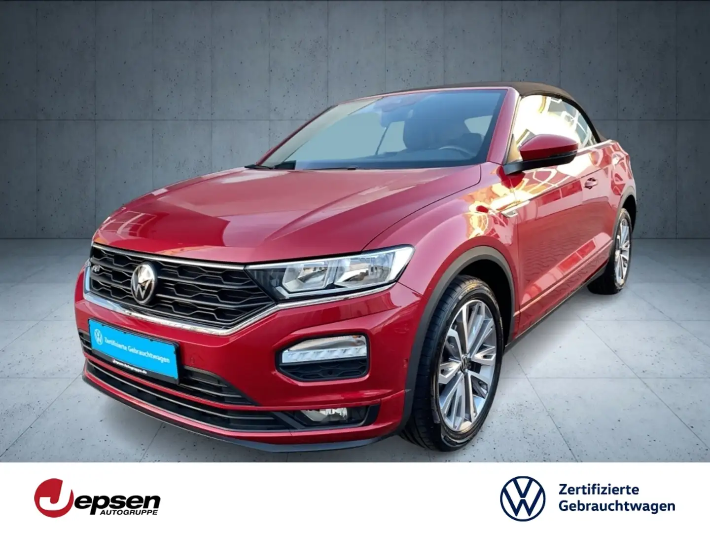 Volkswagen T-Roc R-Line Cabrio 1.5 TSI AHK+Navi+ParkAss+SHZ Rot - 1