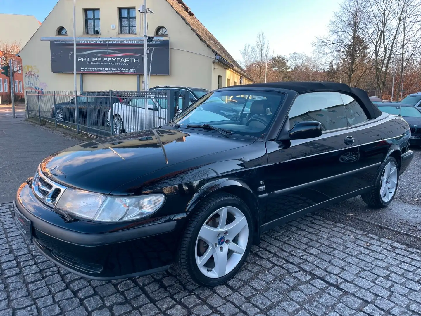 Saab 9-3 2.0t Ecopower SE Cabrio*KLIMA*LEDER*5-GANG* Negro - 1