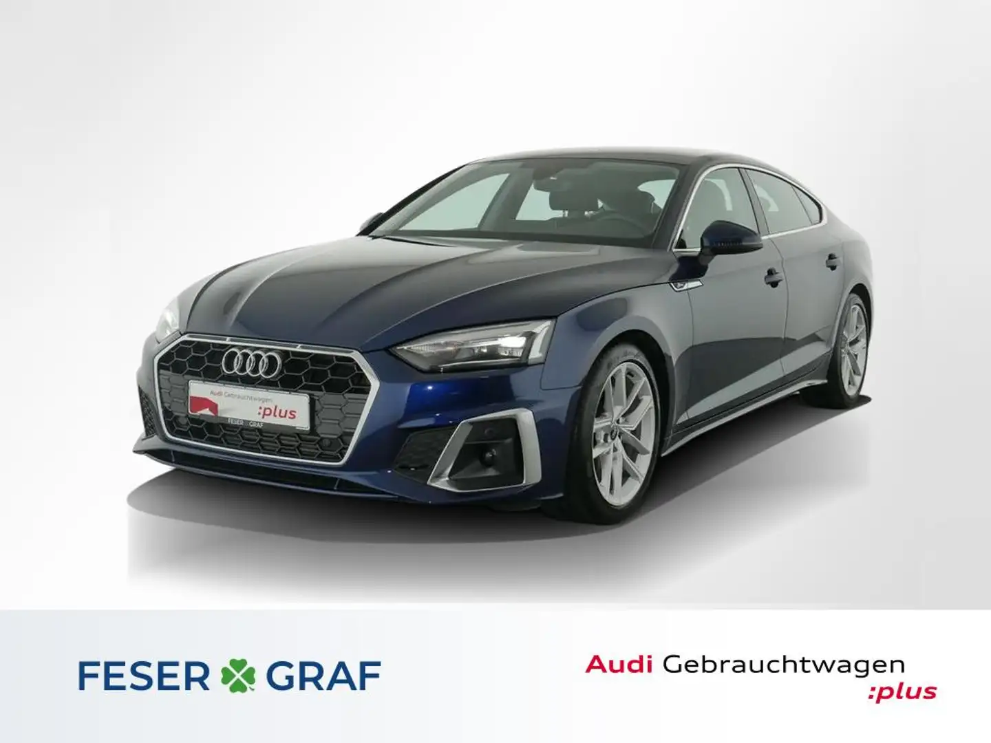 Audi A5 Sportback 40 TFSI S tronic S Line Ext Navi,Leder,K Blau - 1