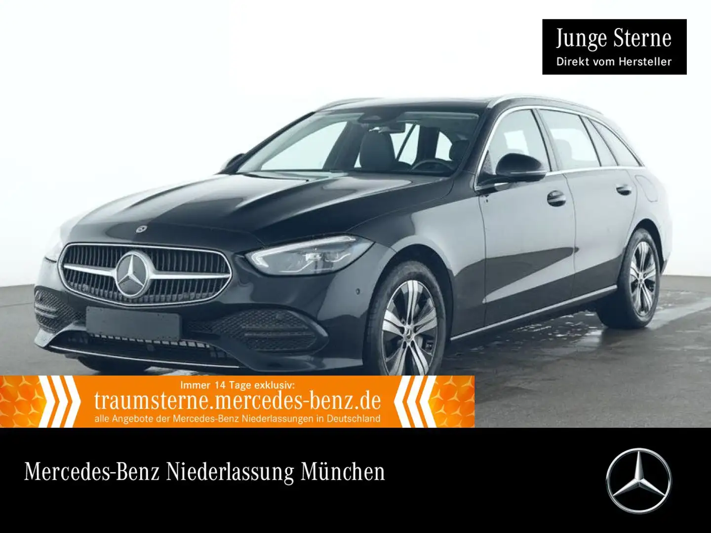 Mercedes-Benz C 300 e T AVANTG+PANO+AHK+LED+KAMERA+TOTW+KEYLESS Schwarz - 1
