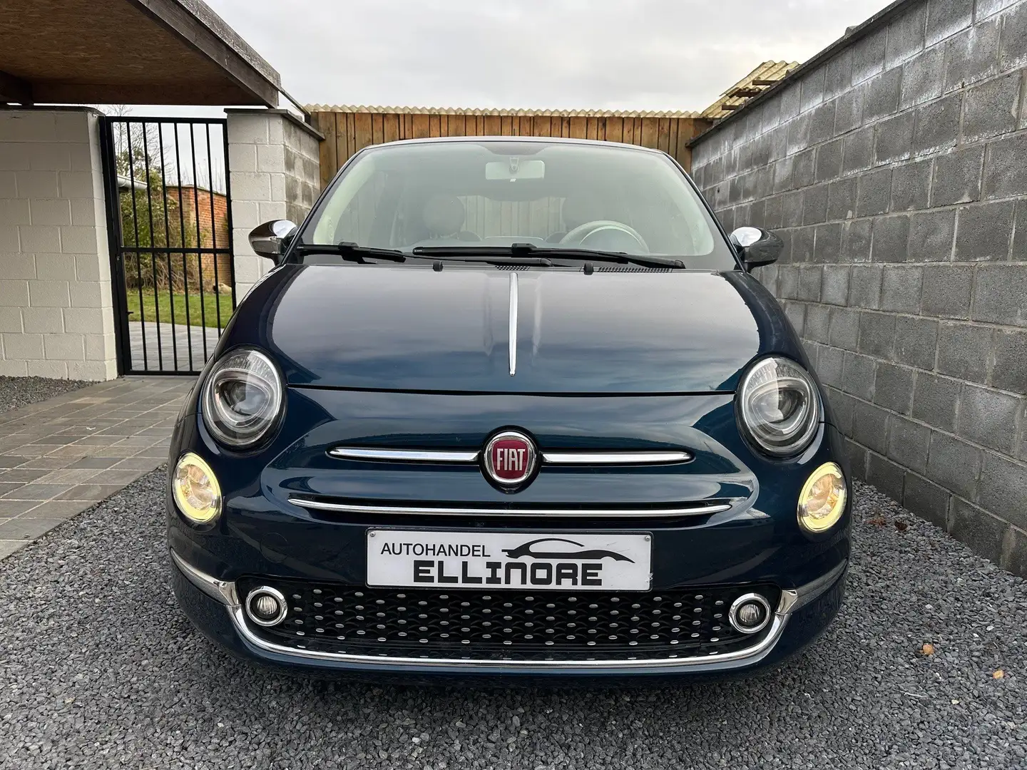 Fiat 500 1.2i Lounge Pano Navi Airco Pdc City Facelift Bleu - 2