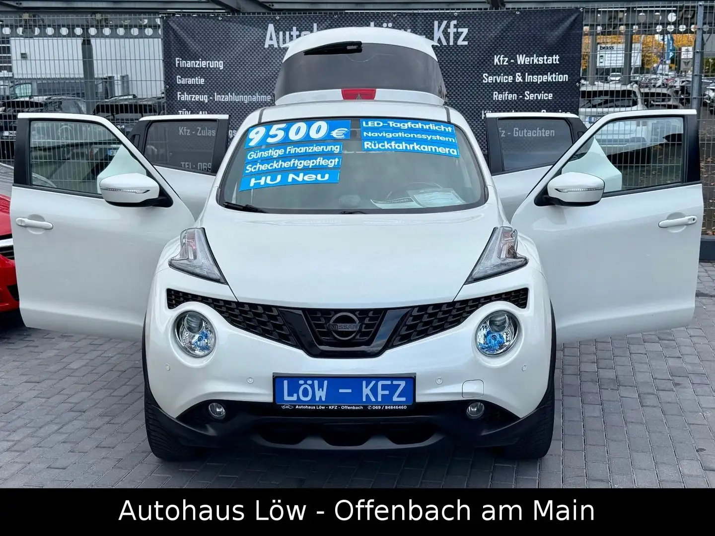 Nissan Juke Acenta TÜV NEU ALLWETTERREIFEN SCHECKHEFT Weiß - 1