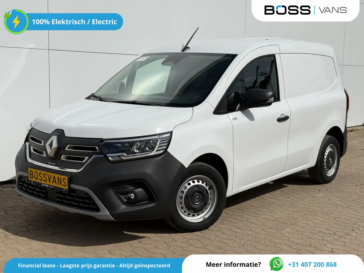 Renault Kangoo E-TECH 45kWh 122PK L1 Elektrisch 300km WLTP 98.5% (SOH) C Weiß - 1