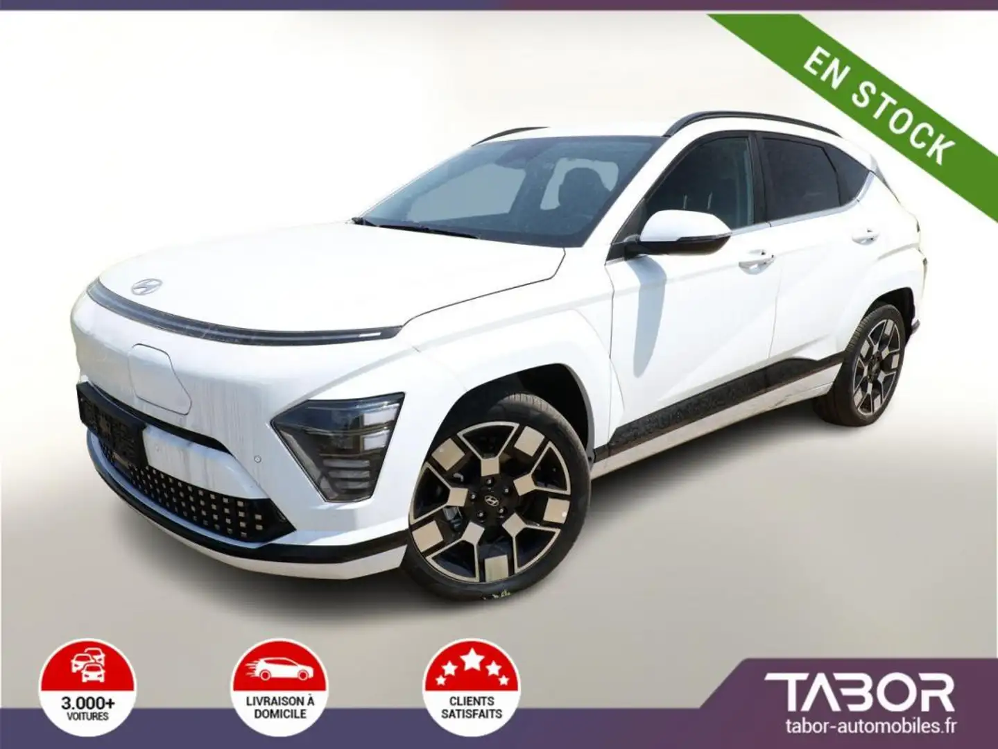 Hyundai KONA 65kWh 217 Trend LED GPS cam ACC Blanc - 1