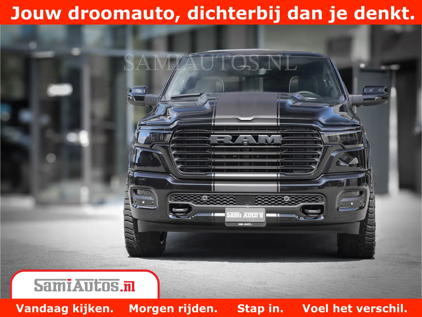 Dodge RAM 1500 Laramie Night | Face Lift | 420Pk 636 Nn | Ex Zwart - 2