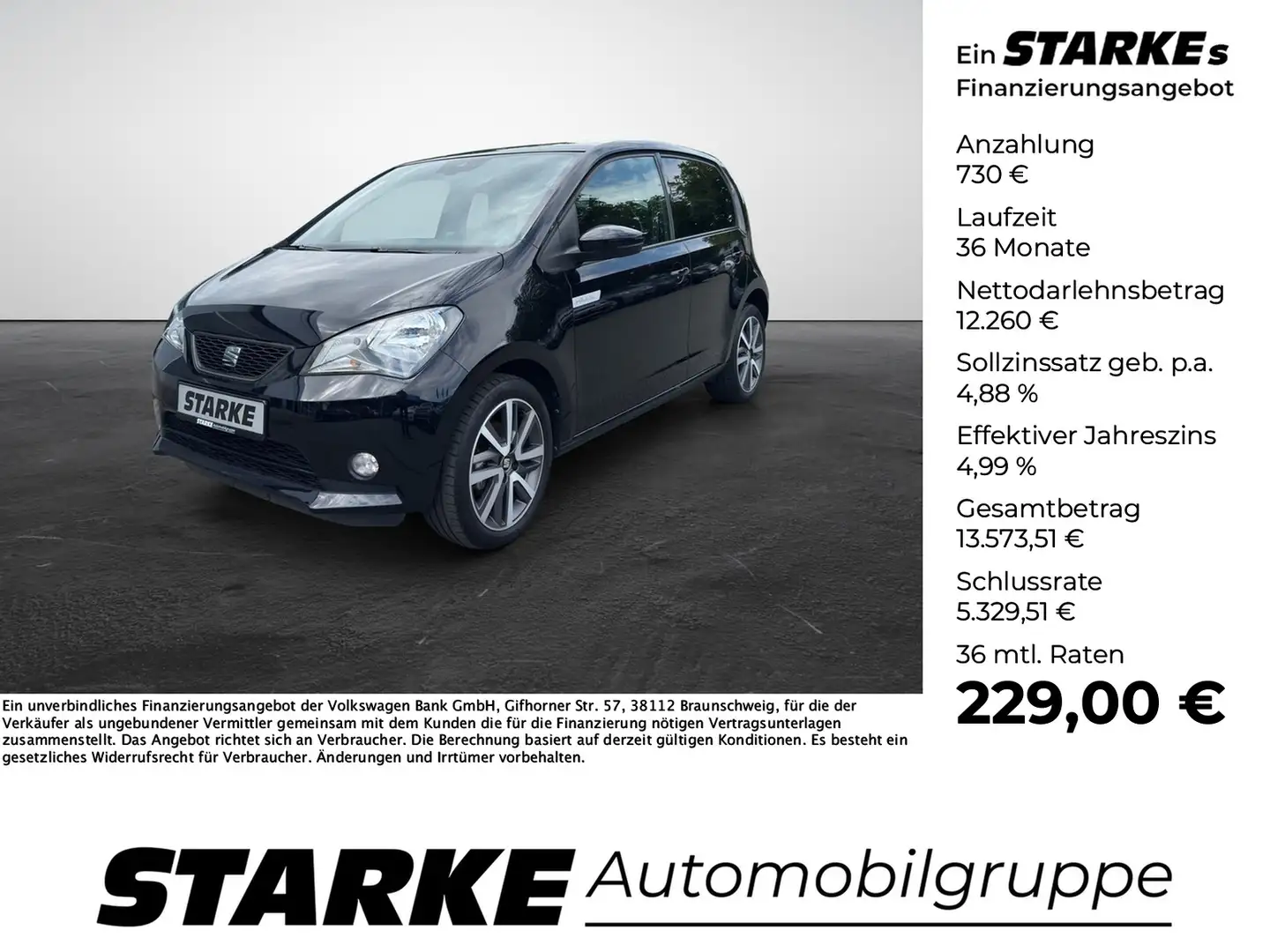 SEAT Mii electric Plus Edition Power Charge Schwarz - 1