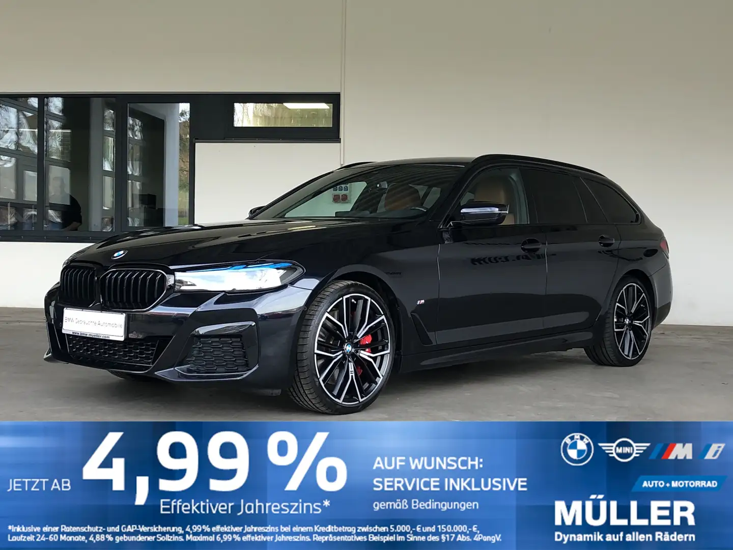 BMW 530 d SAG xDr. M Sport LASER/HUD/hk/4xAC/CAM/DAB LASER Schwarz - 1