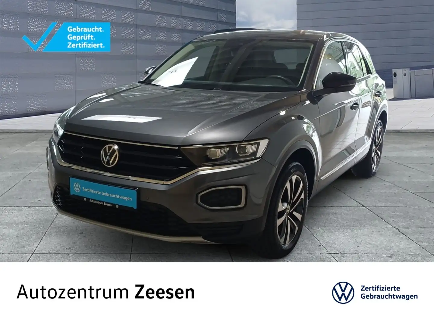 Volkswagen T-Roc 1.5 TSI UNITED OPF+USB+MAL+SHZ+EPH+BAA+RS+ Klima Grau - 1