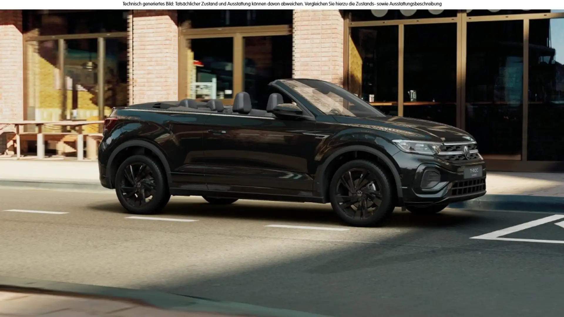 Volkswagen T-Roc Cabriolet 1.5 TSI DSG R-Line LED-Matrix Navi AHK S Schwarz - 2