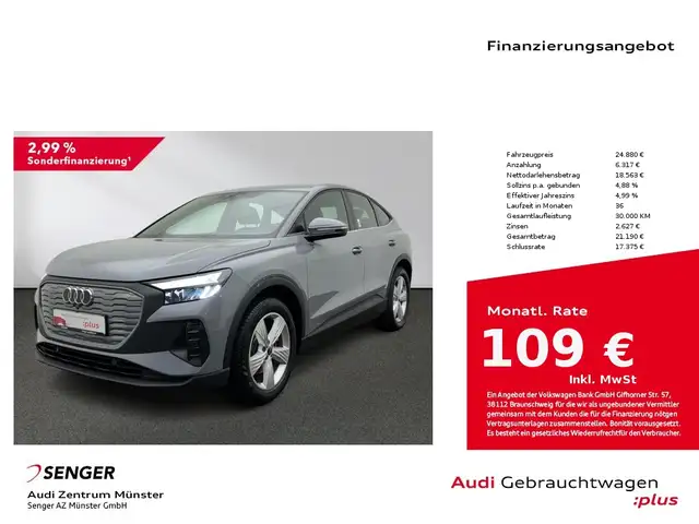 Audi Q4 e-tron Sportback 35 MMI LED Digitalescockpit