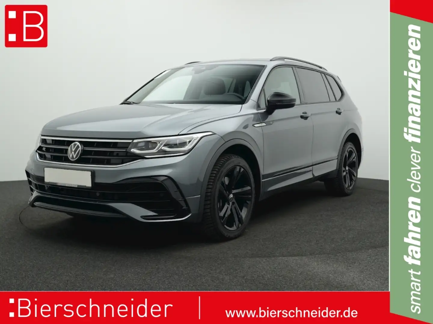 Volkswagen Tiguan Allspace 2.0 TDI DSG 4Mo. RLine BLACK 7-SITZE AHK NAVI KAME Grau - 1