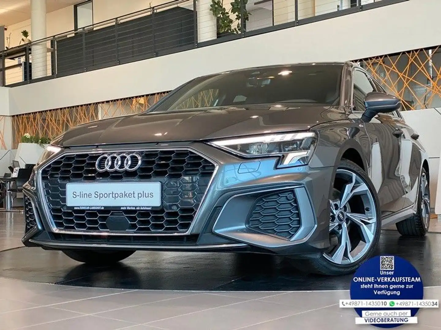 Audi A3 35 TFSI Sportb S-line+ ViCo LED Kam Shzg ACC Grau - 1