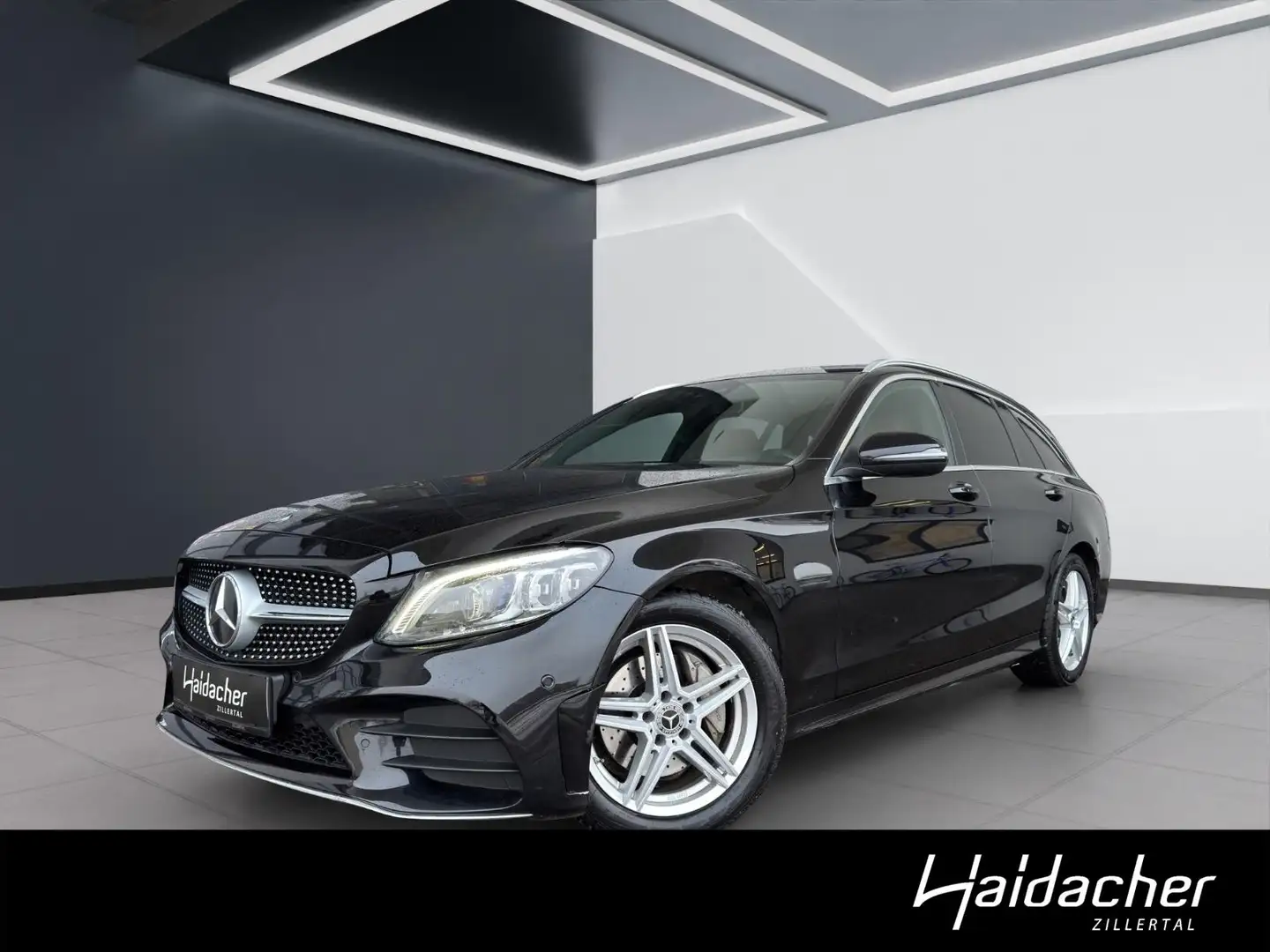 Mercedes-Benz C 220 d 4MATIC T-Modell PTS Shz Distr Mbeam eHeck Schwarz - 1