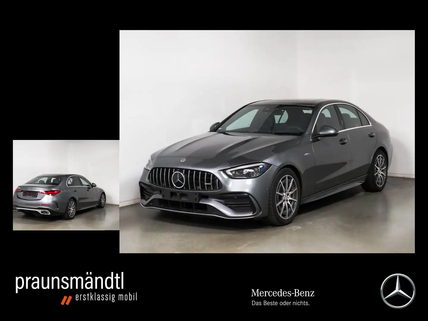 Mercedes-Benz C 43 AMG C 43 4M AMG Distr./MBUX/Kamera/StaHzg/AHK/GlasSD Grijs - 1