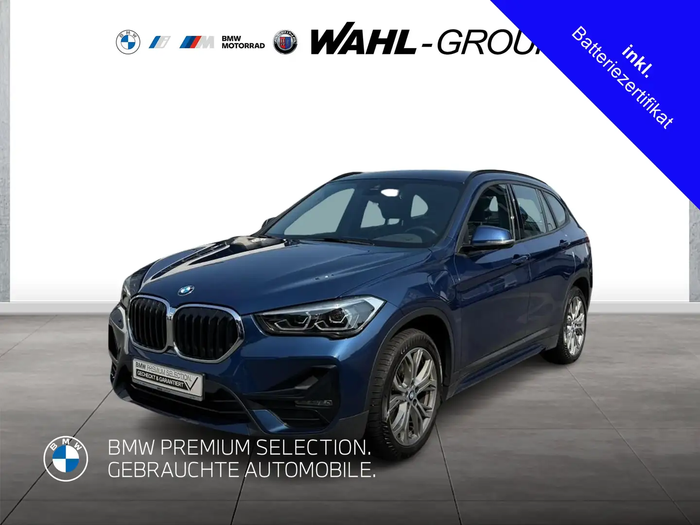 BMW X1 xDrive25e Sport Line 87% Akku PDC LED Navi SHZ Blau - 1