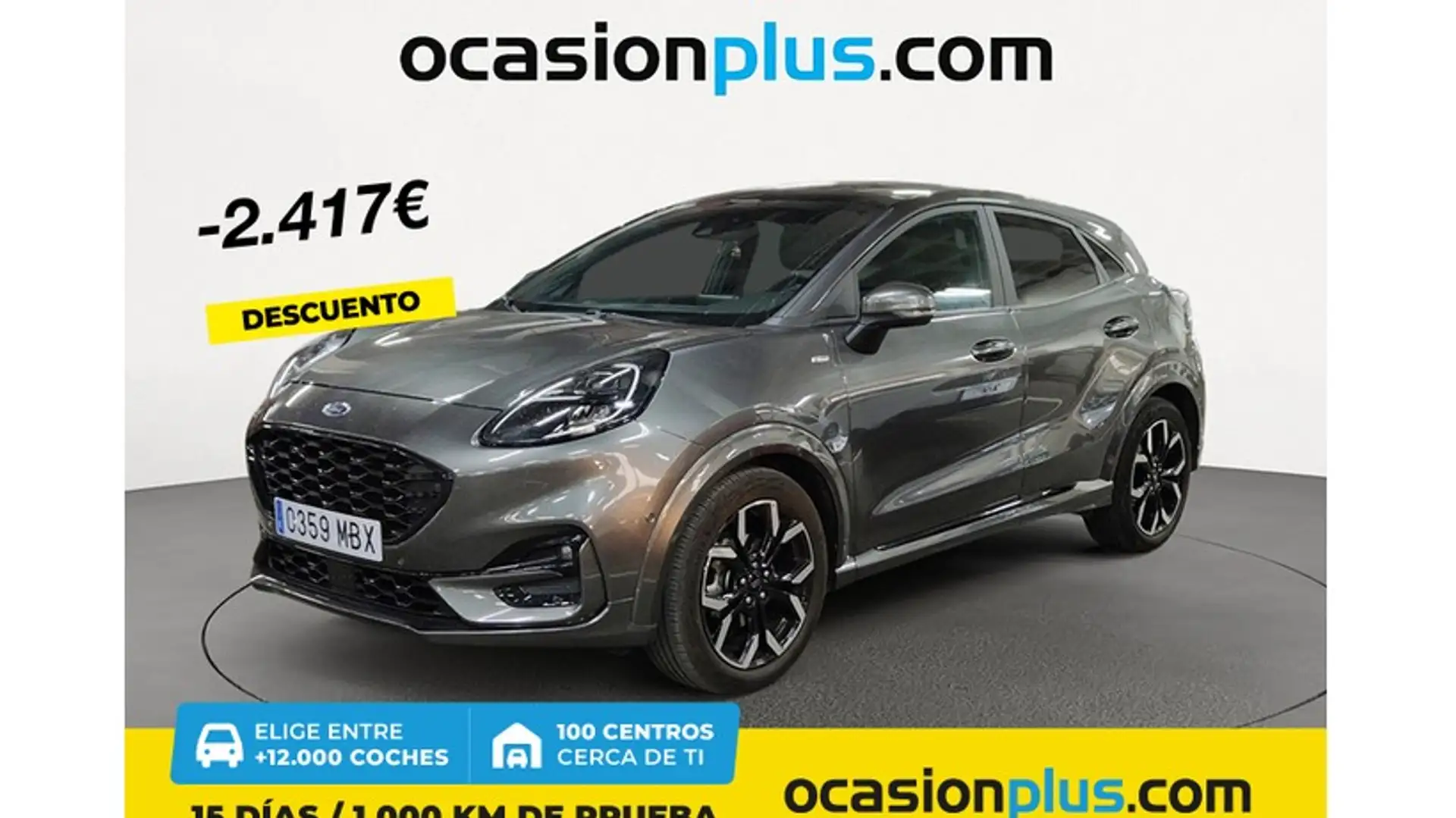 Ford Puma 1.0 EcoBoost MHEV ST-Line X Aut. 155 Gris - 1