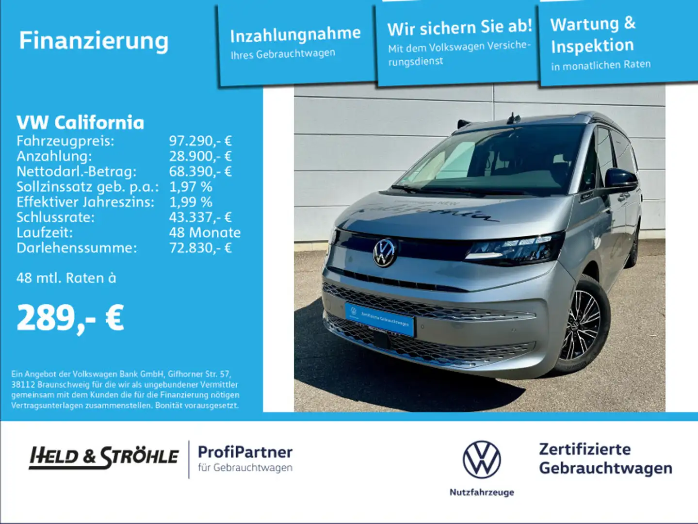 Volkswagen Coast 2.0 TDI DSG STANDHZG LED KAM Argento - 1