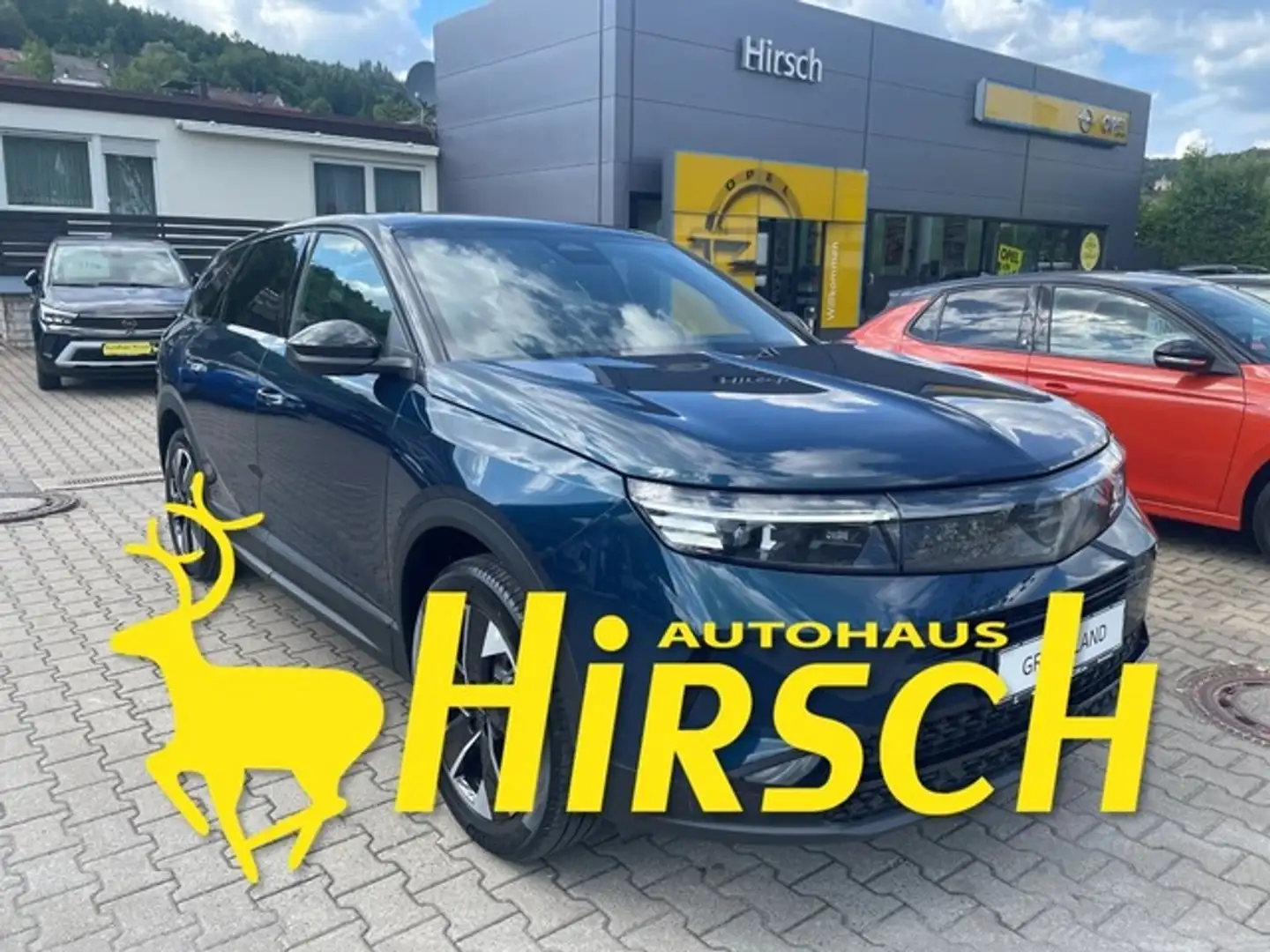 Opel Neuer Grandland GS 1.2 Hybrid AHK+HUD+NAV+PANO+ACC Niebieski - 1