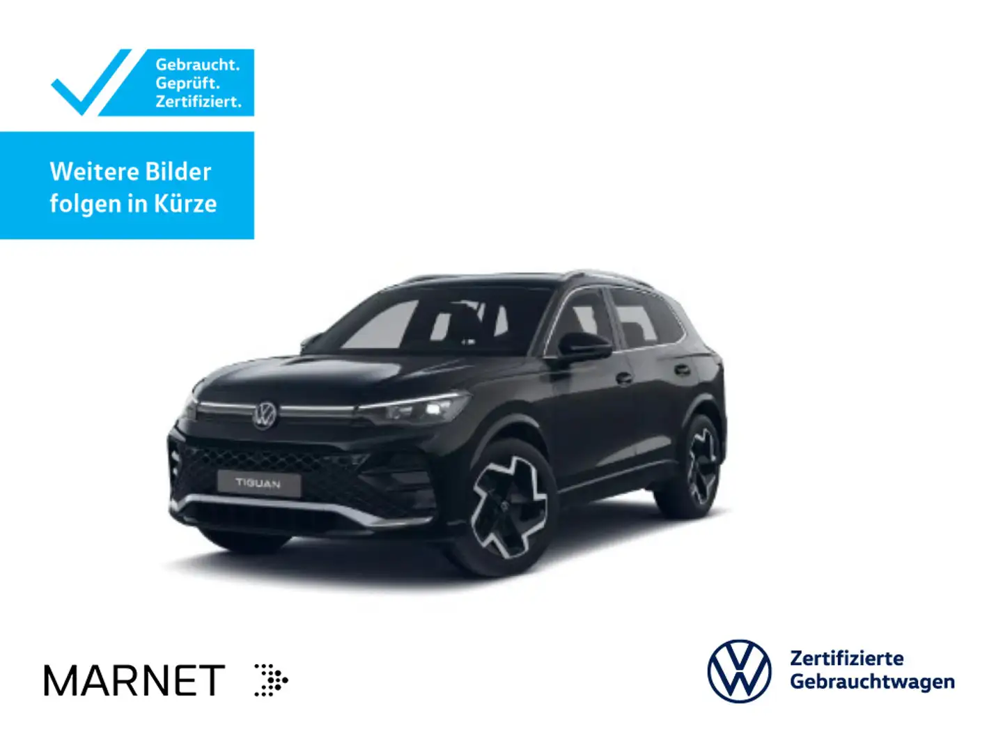 Volkswagen Tiguan R-Line 2.0 TDI SCR DSG*AHK*NAVI*KAMERA*AS Schwarz - 1
