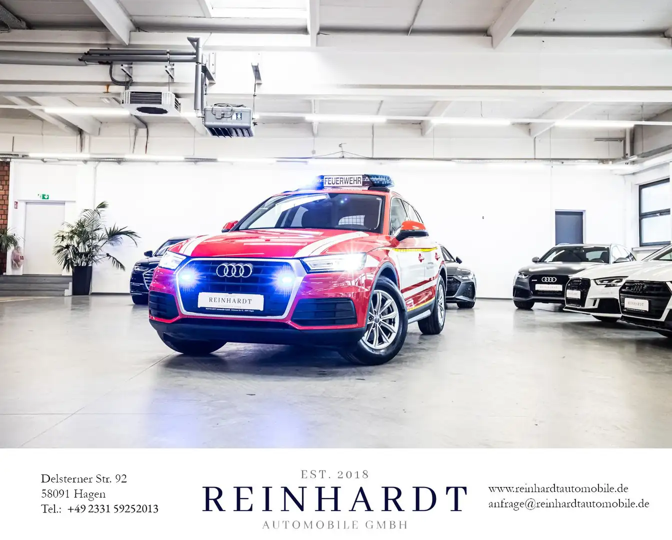 Audi Q5 40 TDi Q FEUERWEHR BOS/SPUTNIK/SEPURA-STP9000 Rot - 1