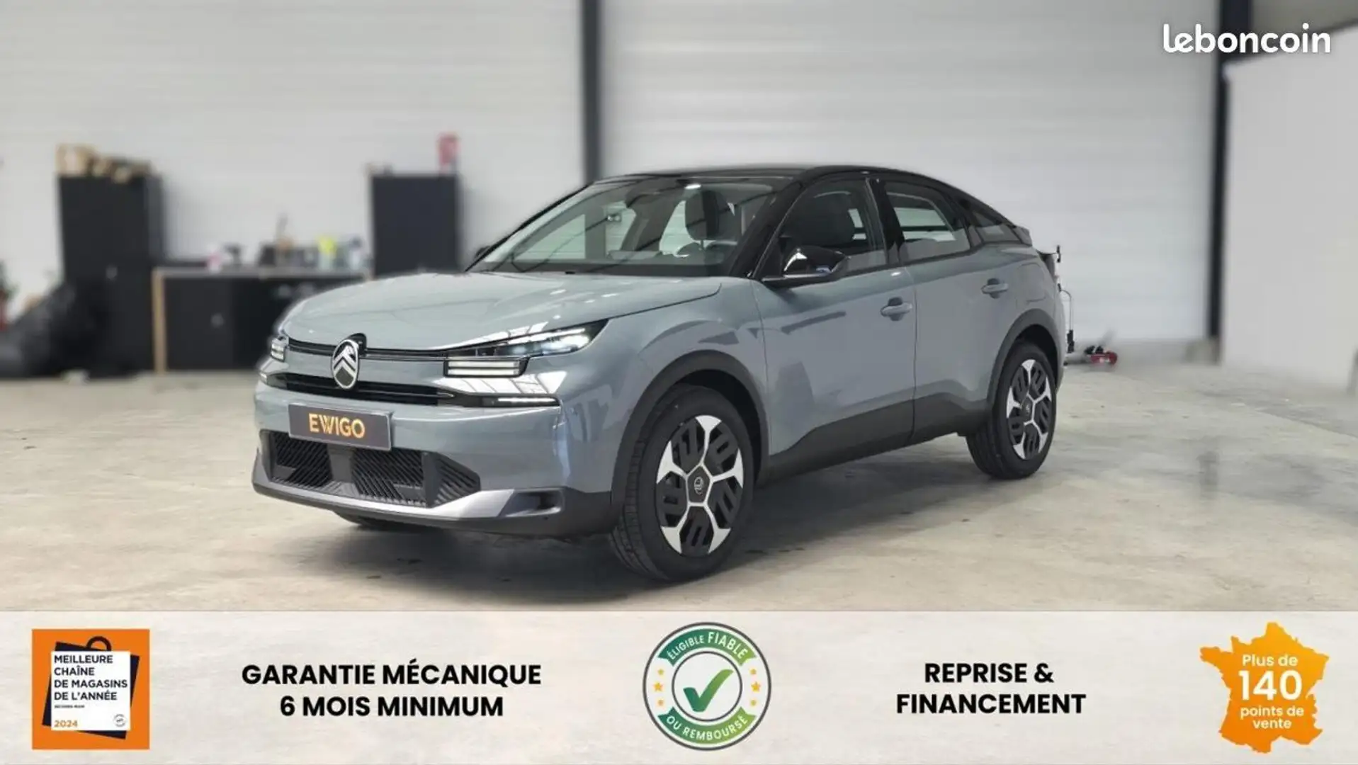 Citroen C4 Citroën HYBRIDE 145 E-DCS6 PLUS %2B SIEGES CHAUFFA Gris - 1