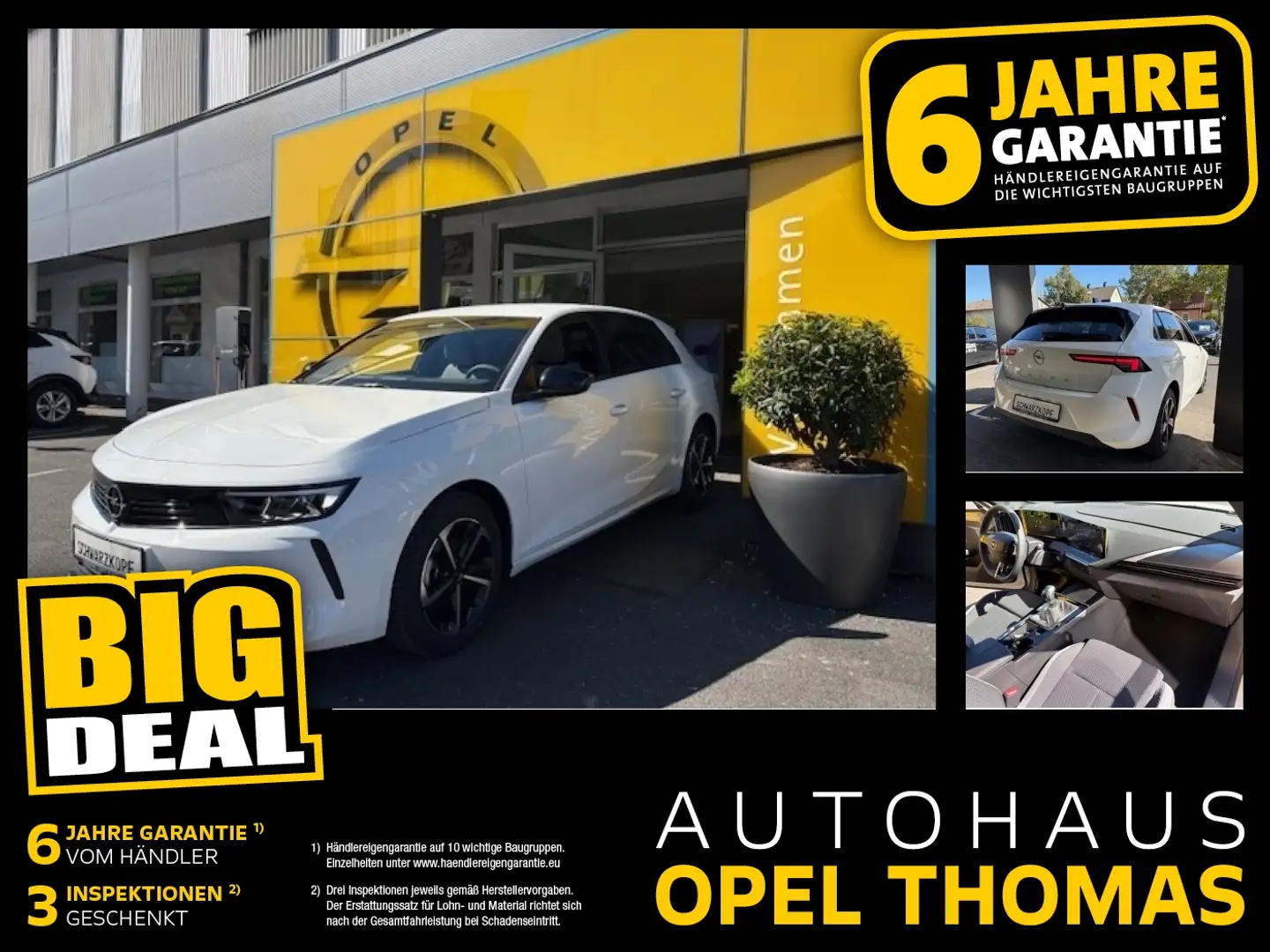 Opel Astra L 1.2 Turbo Edition Clever-Lease-Kauf!!! Weiß - 1