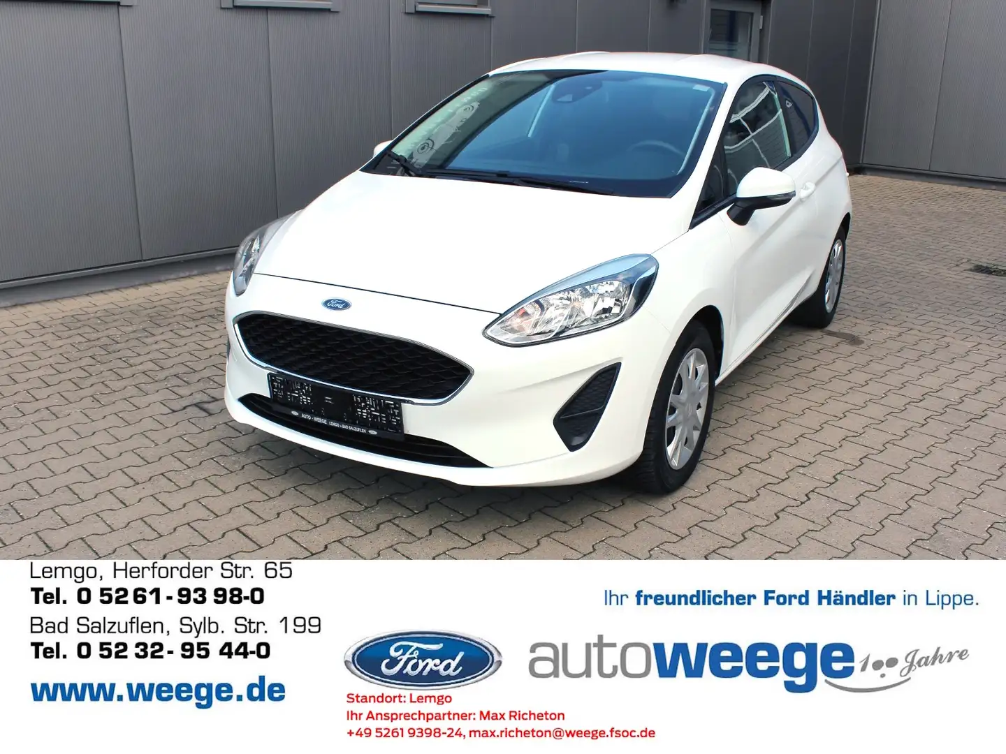 Ford Fiesta Trend Blanc - 1