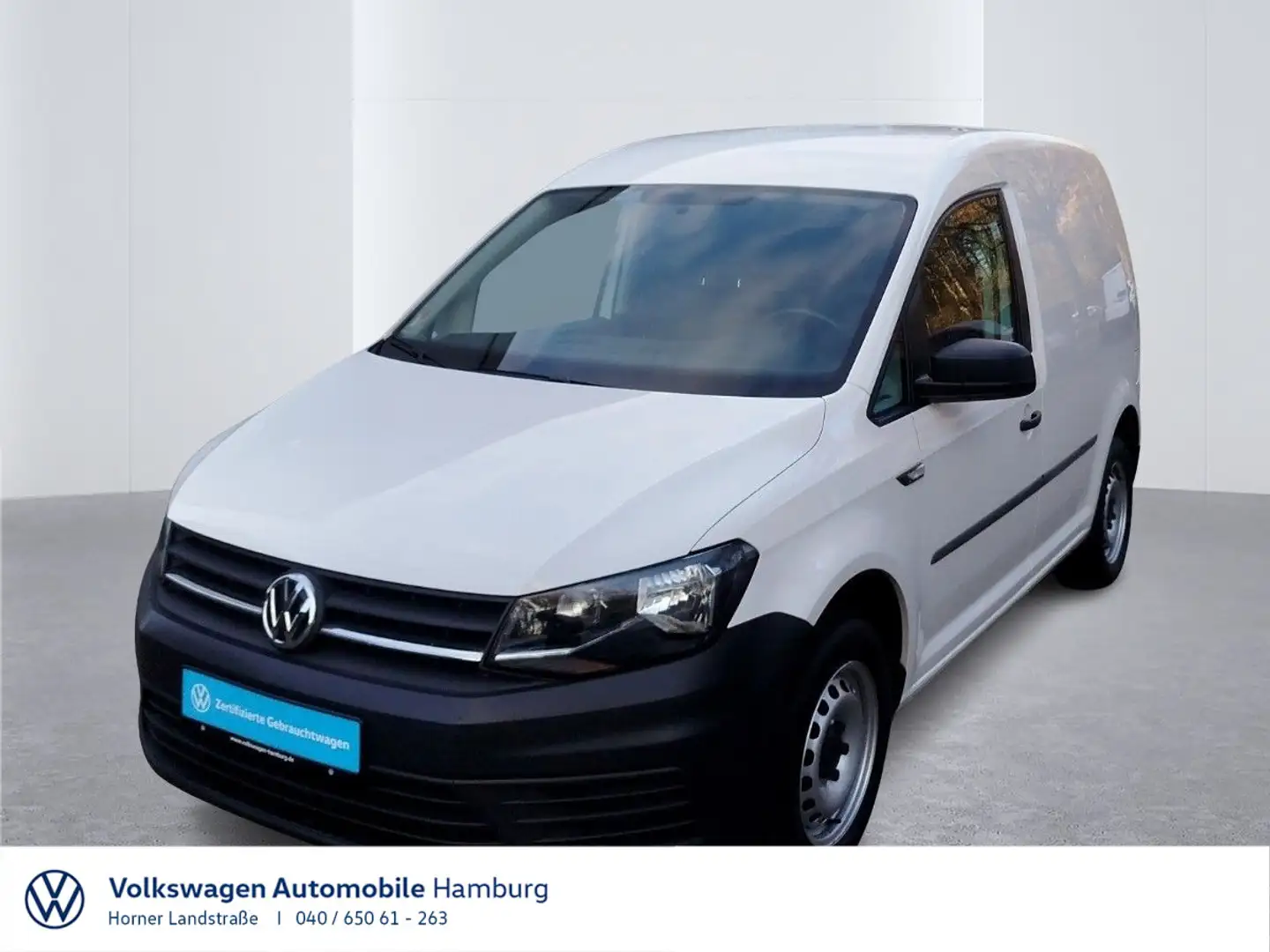 Volkswagen Caddy 2.0 TDI Kasten 5-Gang AHK PDC Klima Radst. Weiß - 1