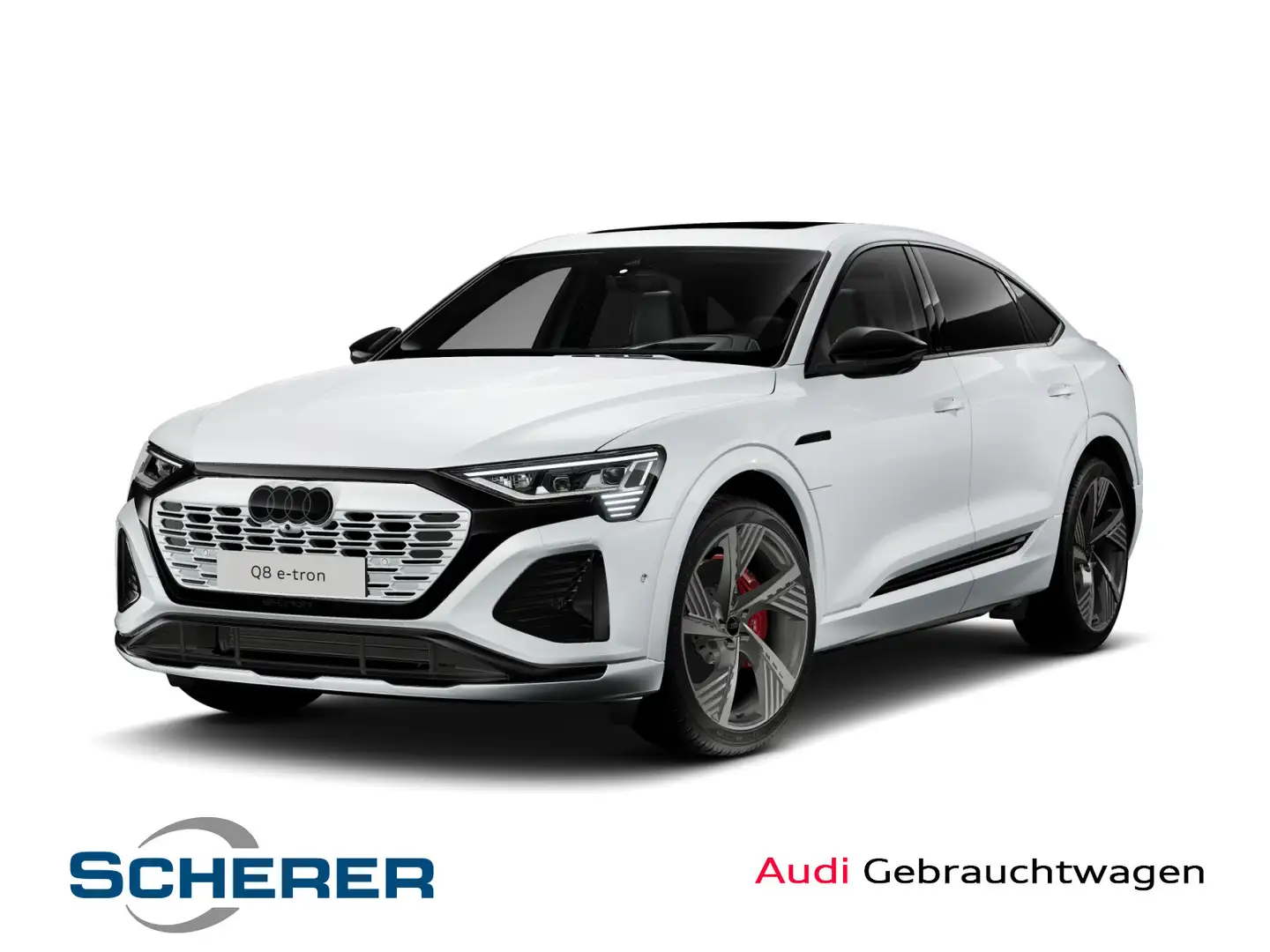 Audi Q8 Sportback S line 55 e-tron quattro AHK PANO O Weiß - 1