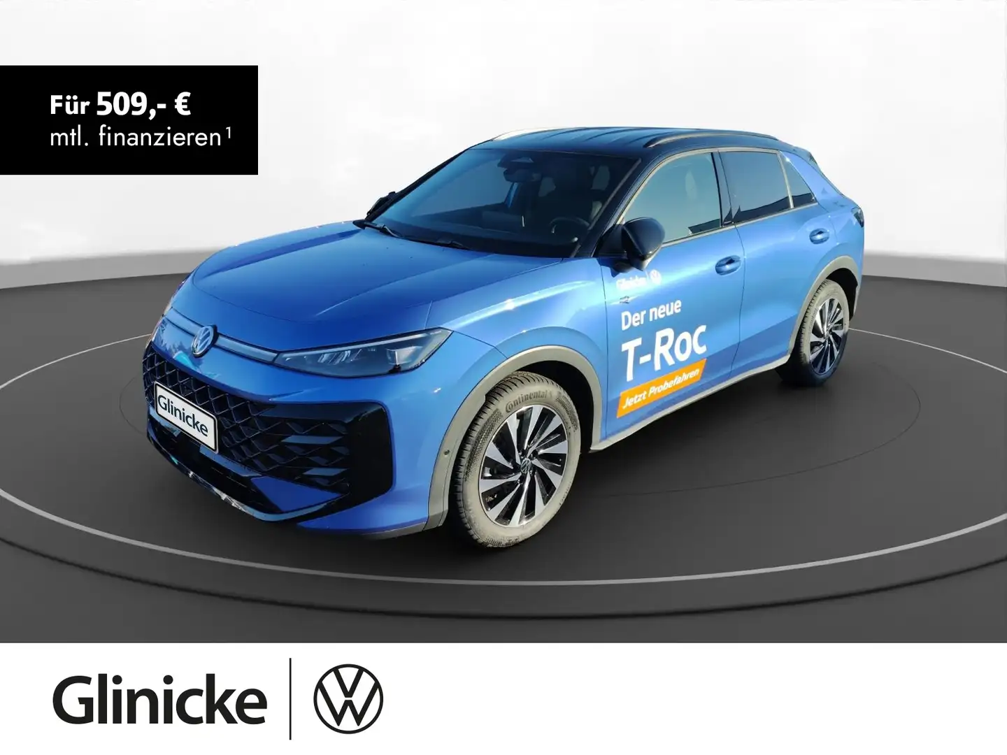 Volkswagen T-Roc 1.5 eTSI 110 kW R-Line Blau - 1