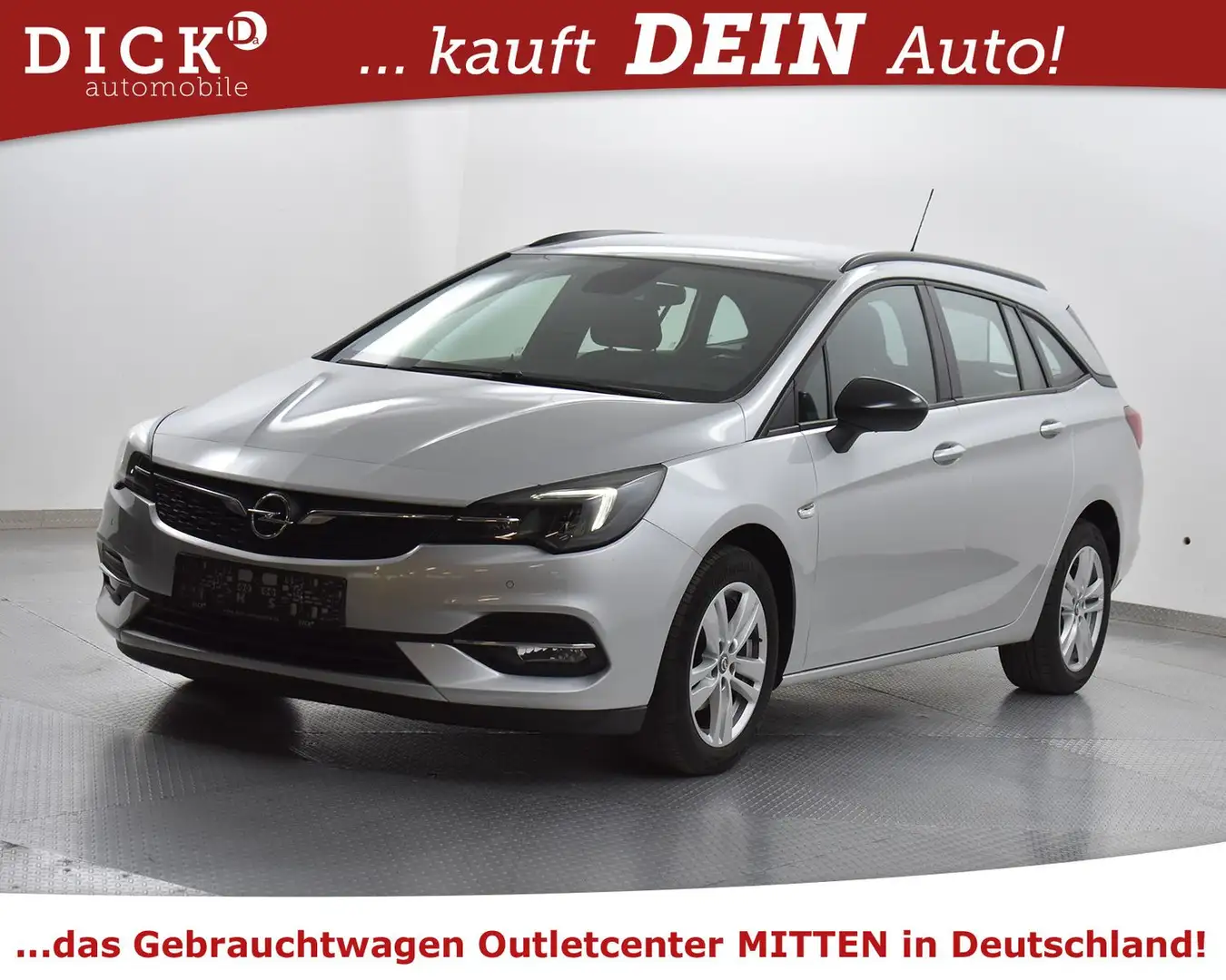 Opel Astra ST 1.5d Busin NAV+LED+SHZ+PDC+TEMP+MFL+DAB Silber - 2