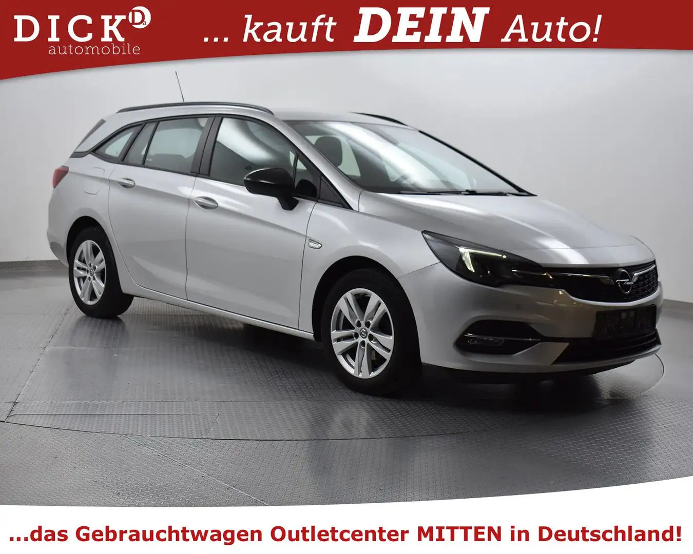 Opel Astra ST 1.5d Busin NAV+LED+SHZ+PDC+TEMP+MFL+DAB Silber - 1
