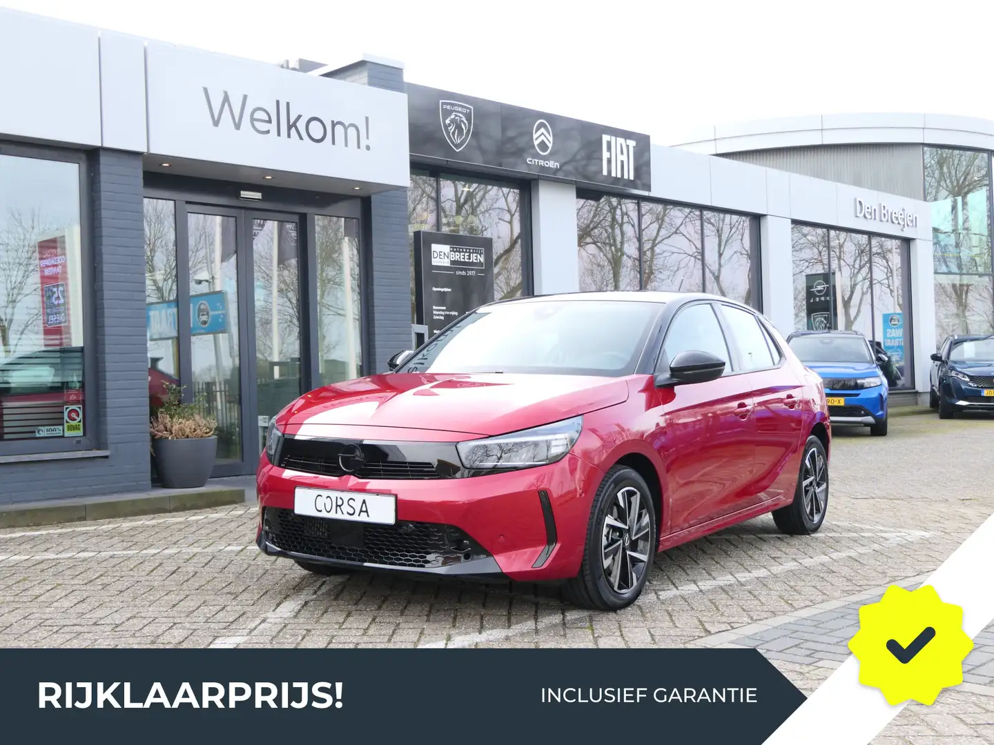 Opel Corsa 1.2 Turbo Hybrid GS Automaat | Dodehoek detectie | Rot - 1