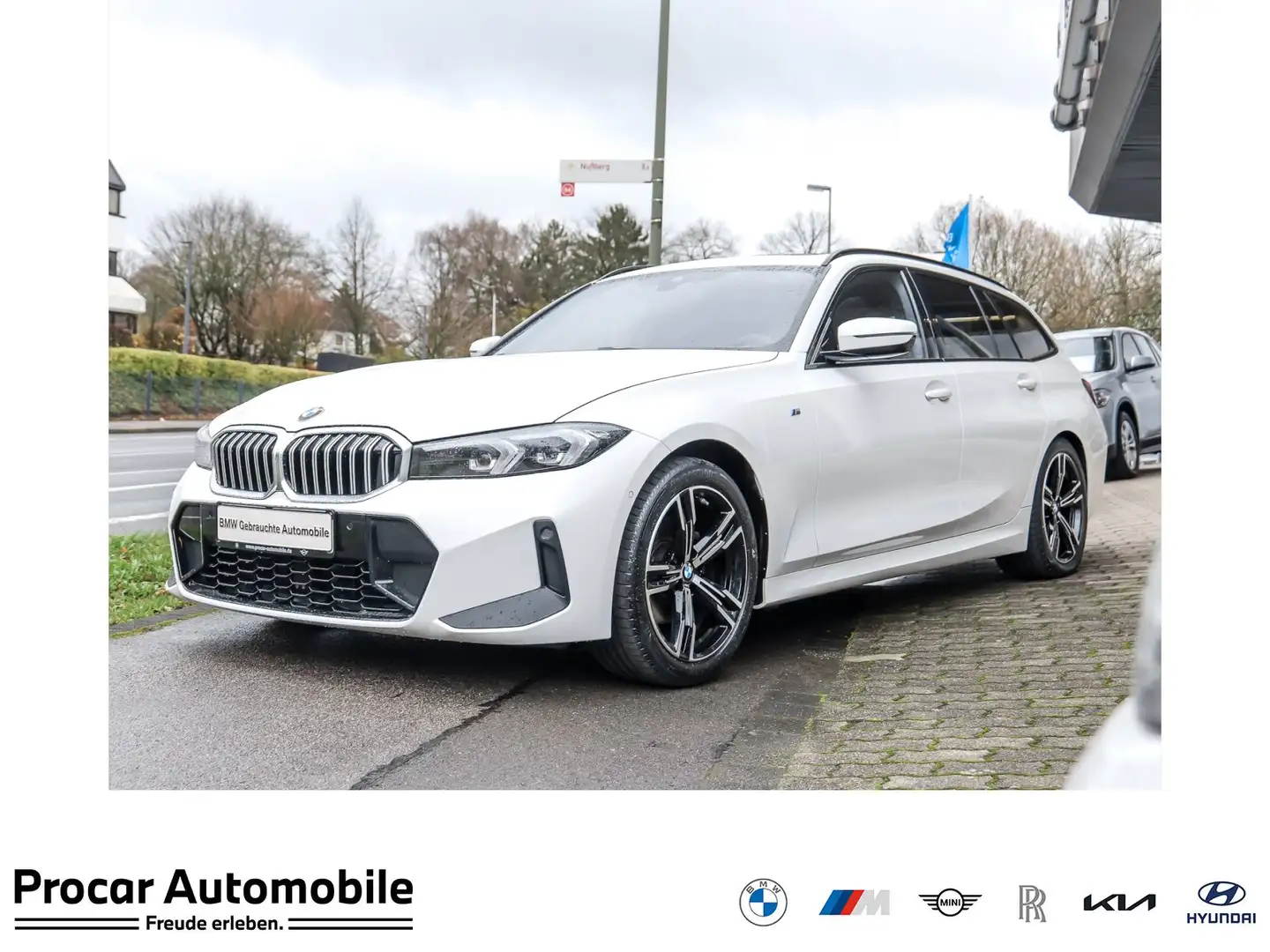 BMW 320 d Touring M Sport AHK Pano HiFi DAB Tempomat Shz Bianco - 1