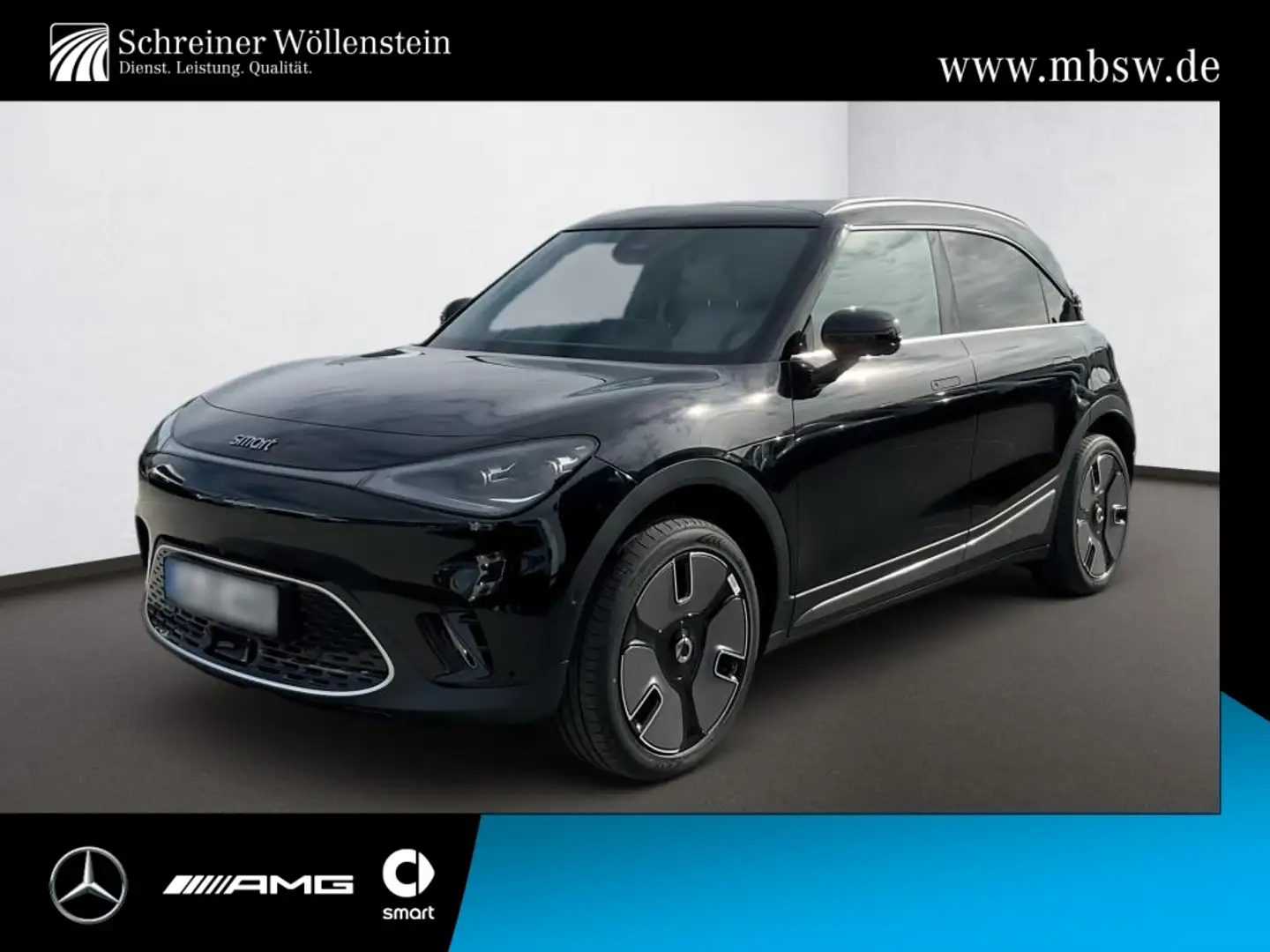 smart #1 Premium 360°*Pano*Wärmep.*Matrix*Distr*SHZ Schwarz - 1